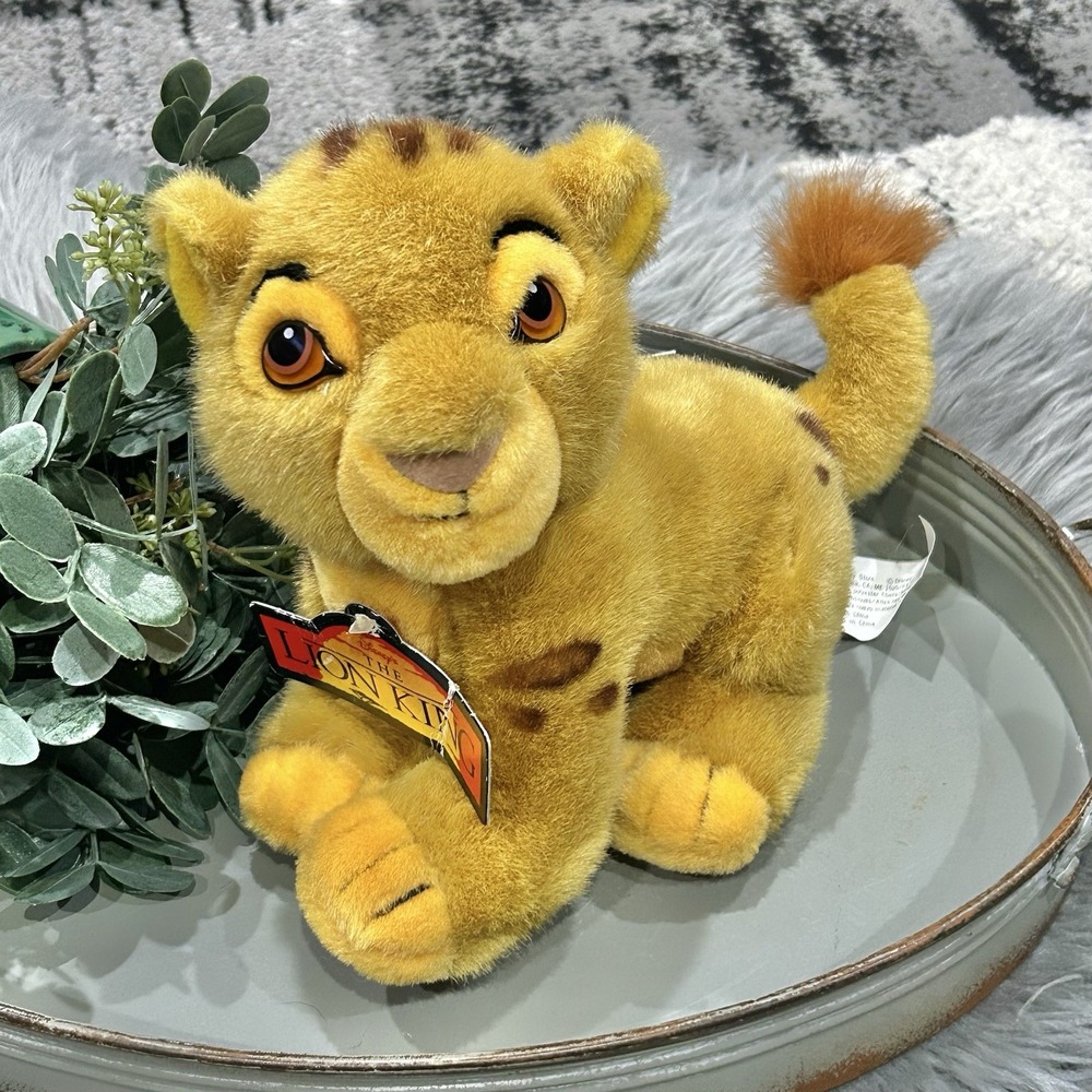 The Disney Store Official The Lion King 8" Simba Plush Lion King Young Cub
